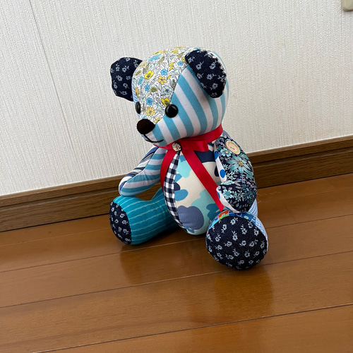 稀少 モヘアテディベア ハンドメイド スーローソン