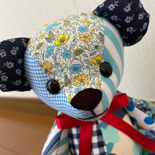 いたずらねずみ（白） 約21cm／ テディベアタイプのネズミさんの