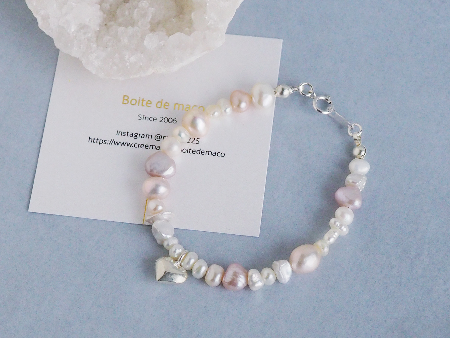 カレンシルバー ハートブレスレット