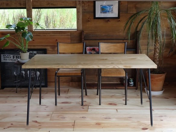 Crenata 12*75　クリ無垢材　天然オイル仕上　ダイニングテーブル 64,500円