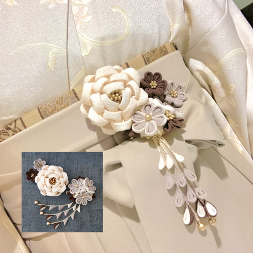 帯飾り 帯飾り紐 飾り紐／成人式 卒業式 七五三☆Cocoさまご 