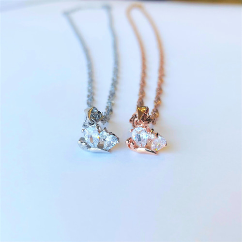 蝶々タイプ】指輪をネックレスにできる♪* リングホルダー と 選べる