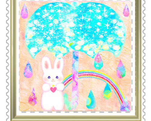 うさぎの85円切手10枚セット❀オリジナル❀ レターセット ゆきのれなこ