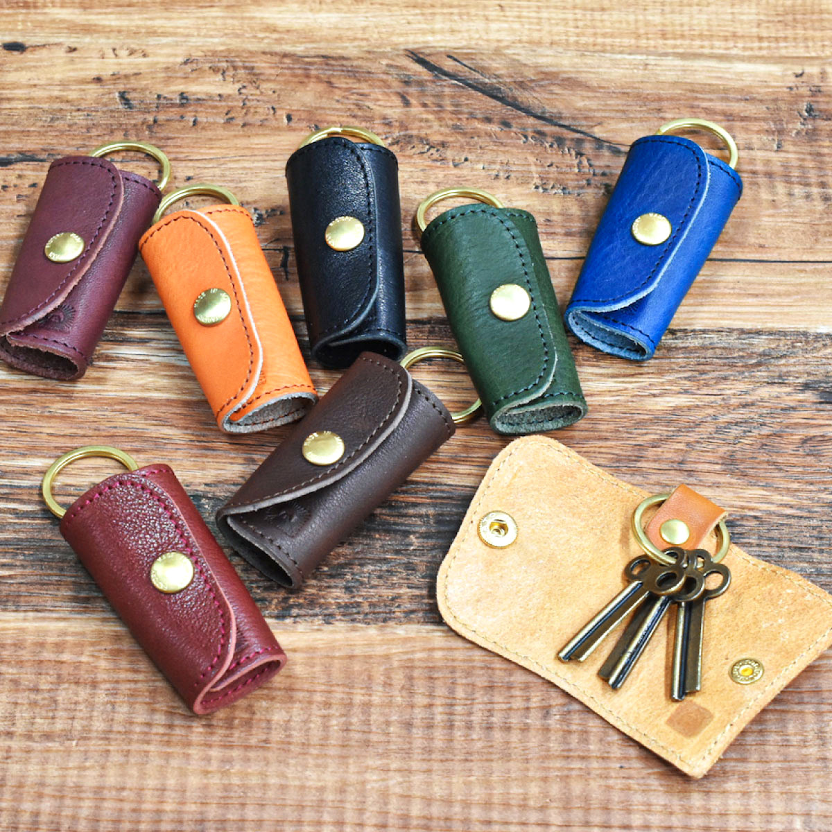 値下げ❗️ ライフスタイリスト Brass Key Case 栃木レザー - 小物