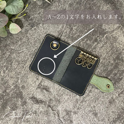 ◆大人気シリーズ◆7色◆本革カード入れ付キーケーススマートキー対応・ラッピング・刻印・ギフト 2枚目の画像