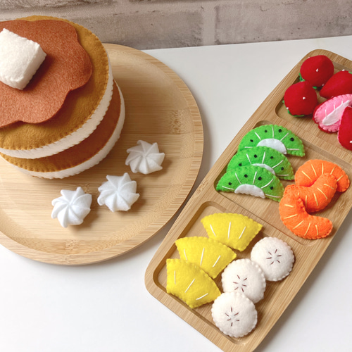 レビューの多い高評価商品特集！ 受注製作♡送料無料】フェルト おままごと パンケーキ おもちゃ その他
