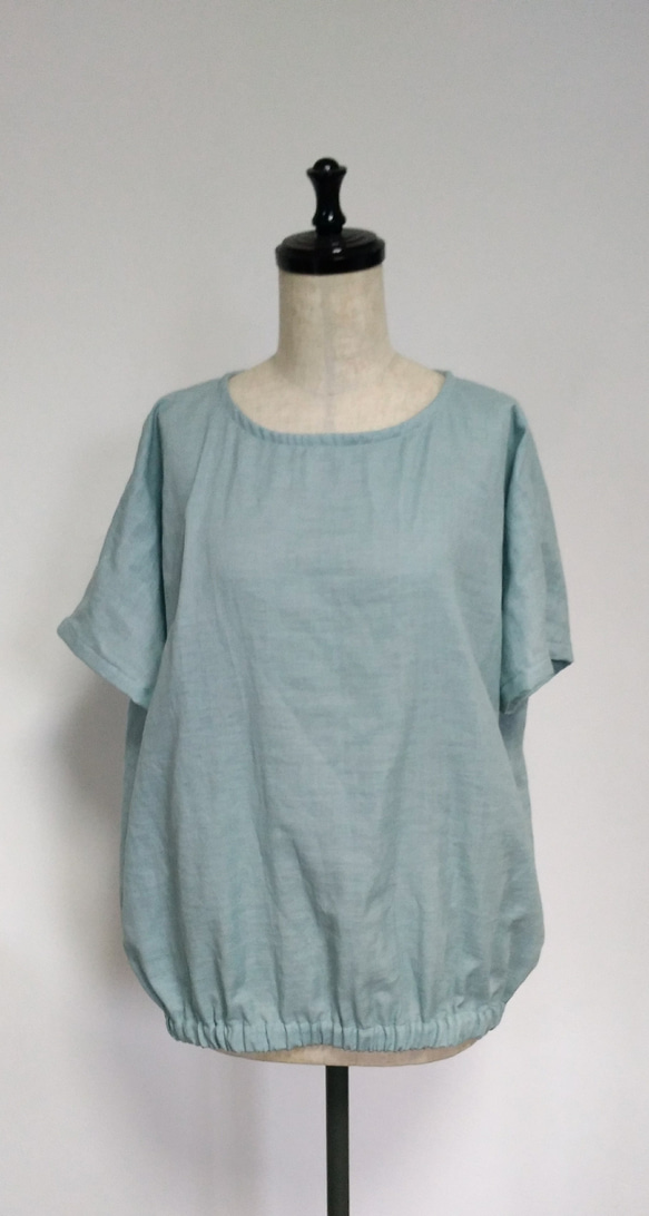 ダブルガーゼのプルオーバー　ゆったりタイプ／受注制作です。 6枚目の画像