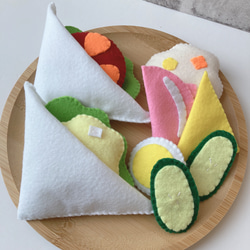 受注製作♡送料無料】フェルト おままごと サンドイッチB おもちゃ