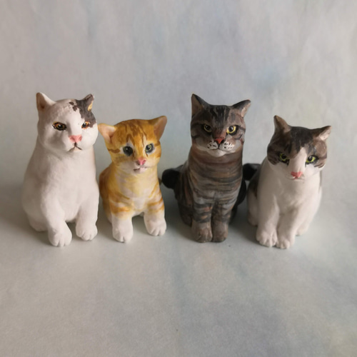 ☆うちの子オーダーメイド☆愛猫のフィギュアをつくります☆粘土