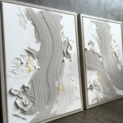 現代アート　花　約30×30㎝　2枚セット　大きめ　モダン　絵画　アートパネル 現代アート 花 約30×30㎝ 2枚セット 大きめ モダン 絵画 原画