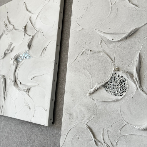 現代アート 53×45.5㎝ テクスチャーアート 大きめ モダン アートパネル