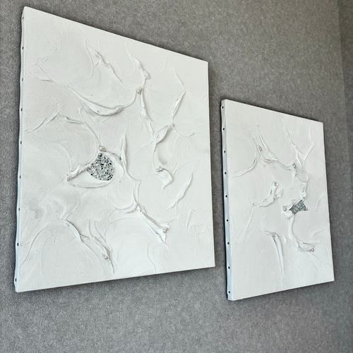 現代アート 53×45.5㎝ テクスチャーアート 大きめ モダン アートパネル