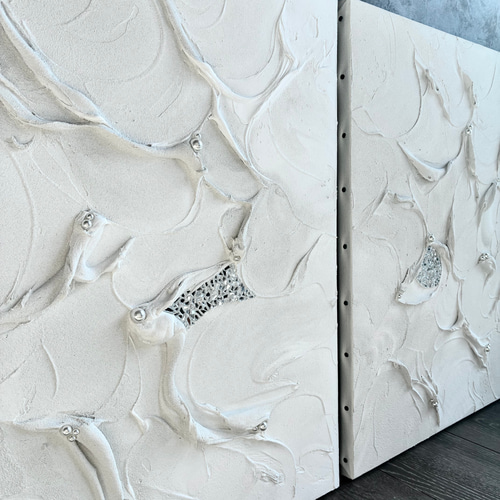 現代アート 53×45.5㎝ テクスチャーアート 大きめ モダン アートパネル