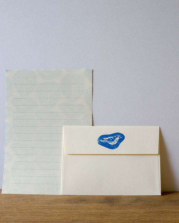 レターセット - 木と鳥 4枚目の画像