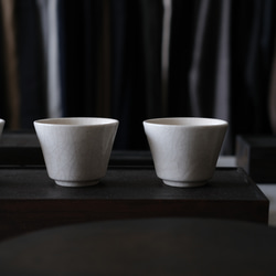 [補貨] 白色裂紋茶杯 第1張的照片