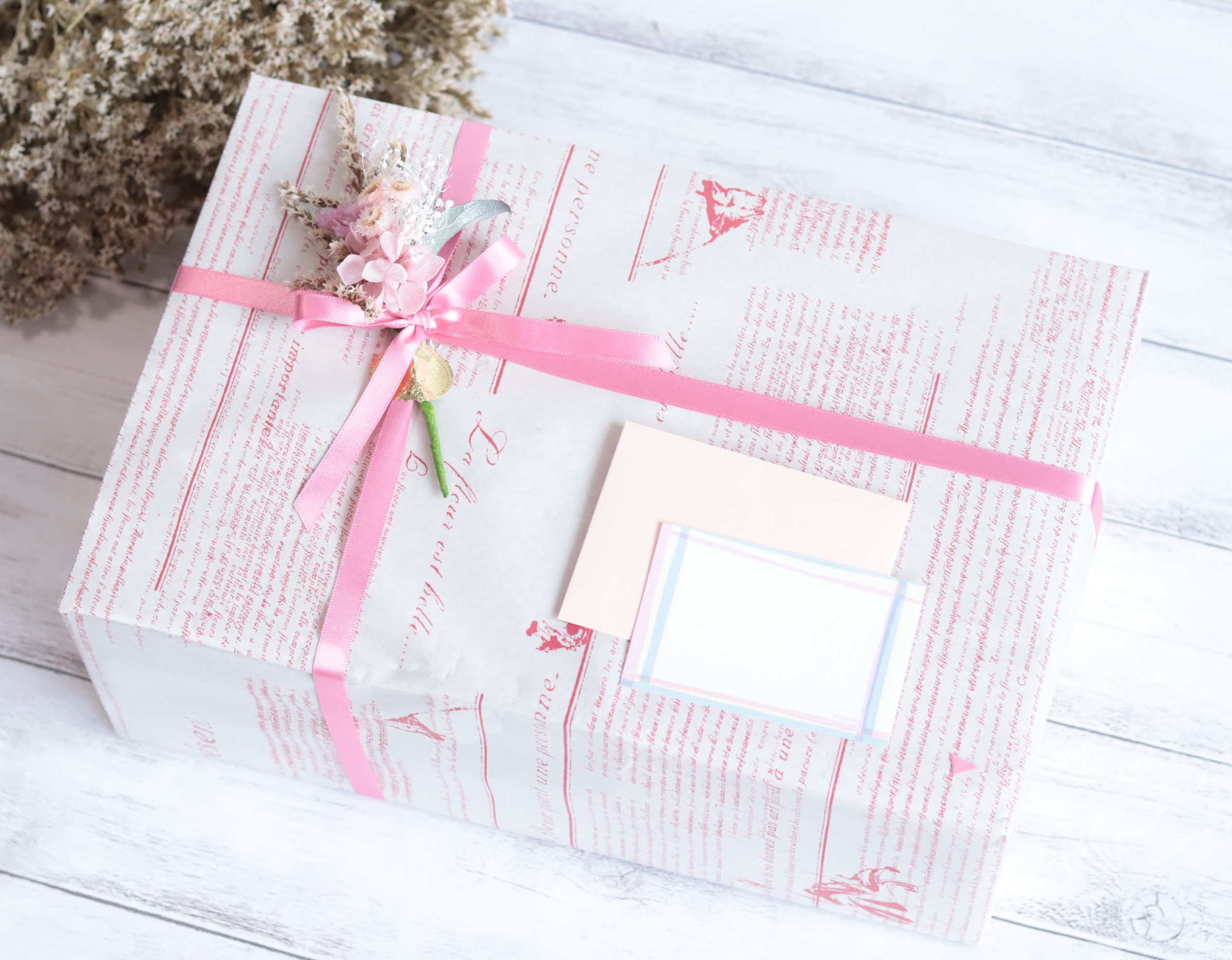 【カラーオーダーＯＫ】華奢な花冠&リストレット～霞みそうとアジサイ～＊アンティークホワイト＊プリザーブドフラワー