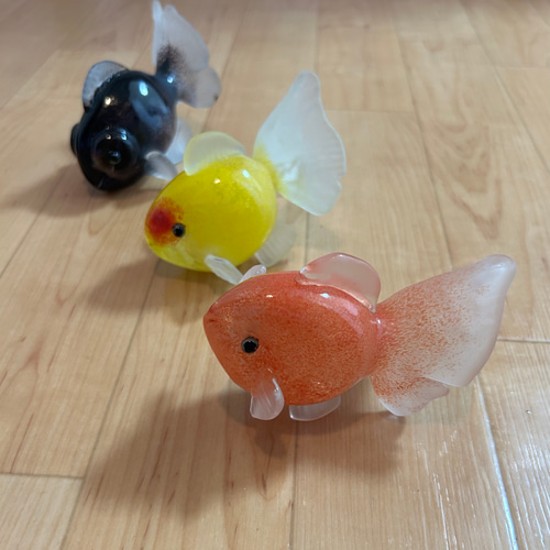 あめつち工房　豆盆栽　朝顔　金魚 あめつち工房 豆盆栽 朝顔 金魚 置物