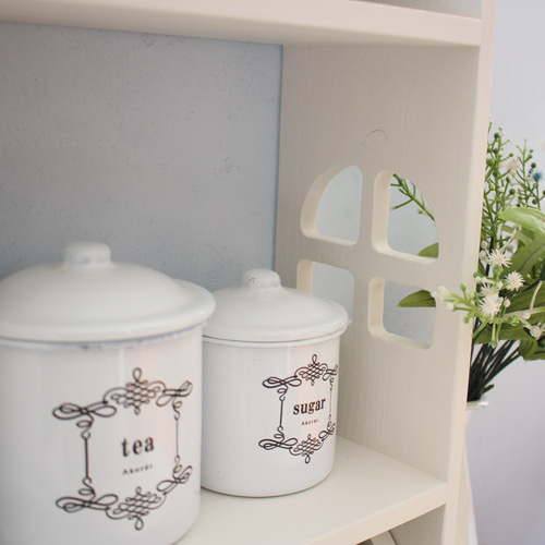 サイズ・色変更可アーチ窓付きアンティーク風ラック・シェルフ