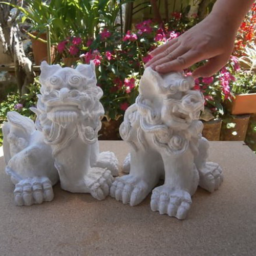 漆喰で出来た龍とシーサーの置物 【公式通販】