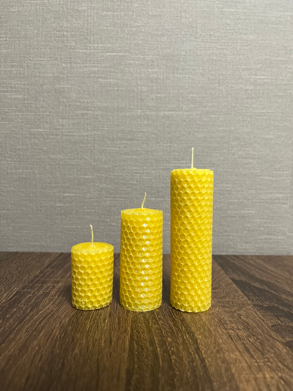 シンプルな蜜蝋キャンドル〈Lサイズ〉 キャンドル・キャンドル