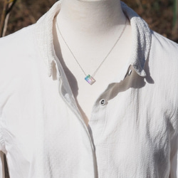 サンキューガラス『ありがとう【桜幸】』チェーンネックレス 【アロマペンダントに変更可】≪送料無料≫ 9枚目の画像