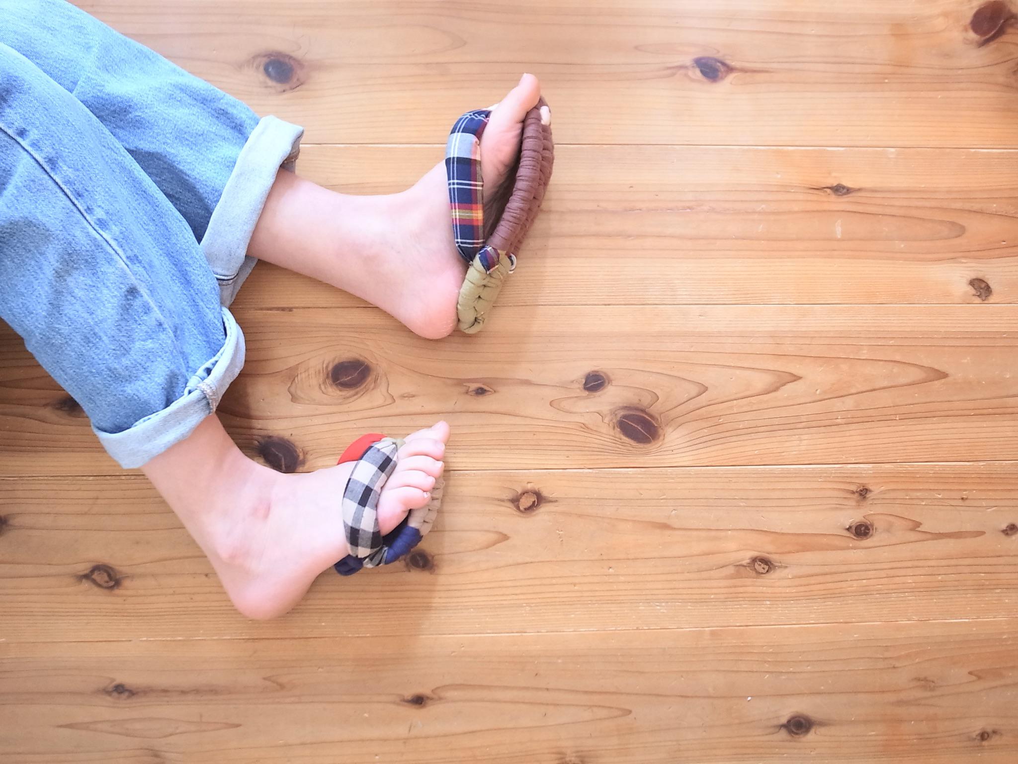 布ぞうり/ぬのっパ】ガーリーチェリービーチ