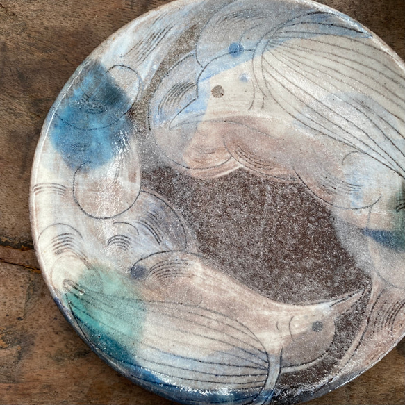 かささぎと雲のコーヒーカップ　(ブルー) 3枚目の画像