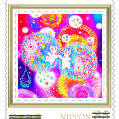 うさぎの85円切手シリーズ10枚セット❀ 封筒・便せん ゆきのれなこ