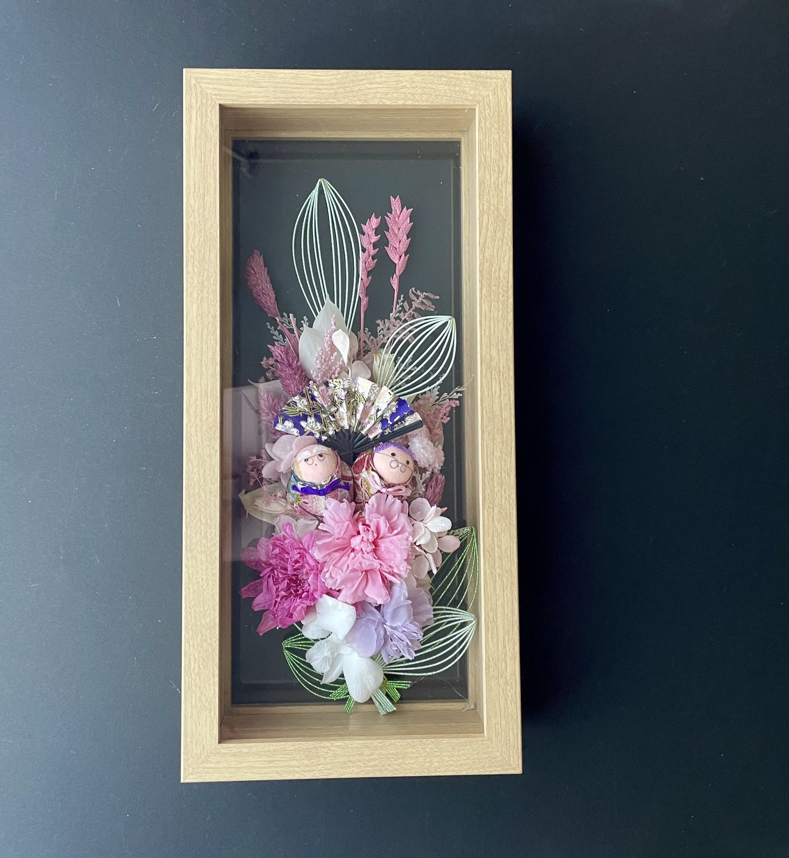 長寿お祝い・お誕生日プレゼント♡お爺ちゃんとお婆ちゃんフラワーフレーム