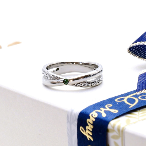 Hauʻoli*ring】お守りリング 幸福 幸せ 誕生石 ハワイアンジュエリー