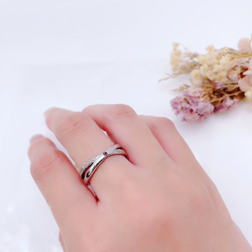 ＊ ハワイアン ＊ お守り リング 誕生石 込み 指輪 刻印 ステンレス素材 Hauʻoli*ring】お守りリング 幸福 幸せ 誕生石 ハワイアン