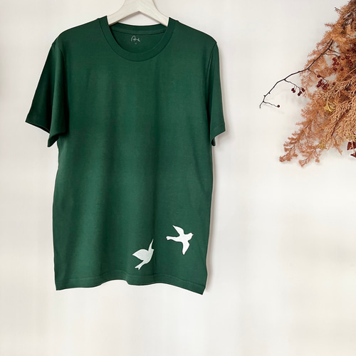 葉っぱTシャツ【 深緑 】 Tシャツ アーカ 通販 2314641｜Creema(クリーマ)