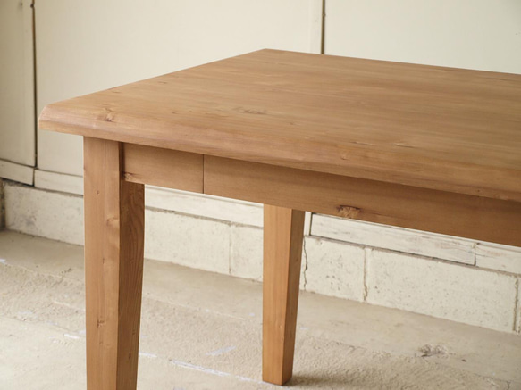 ダイニングテーブル 無垢 引出４杯 モミの木 横180ｃｍ 無垢板 024 宮崎 無垢家具 モミの木家具 6枚目の画像