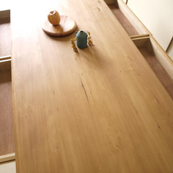 ダイニングテーブル 無垢 引出４杯 モミの木 横180ｃｍ 無垢板 024 宮崎 無垢家具 モミの木家具 1枚目の画像