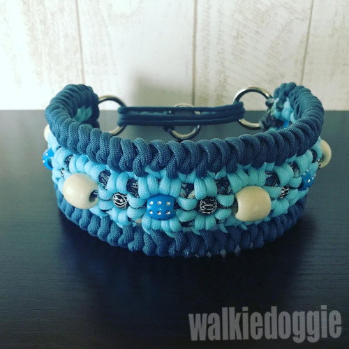 パラコード❥首輪❥ブルー №009 パラコード❥首輪❥ブルー №009 パラ