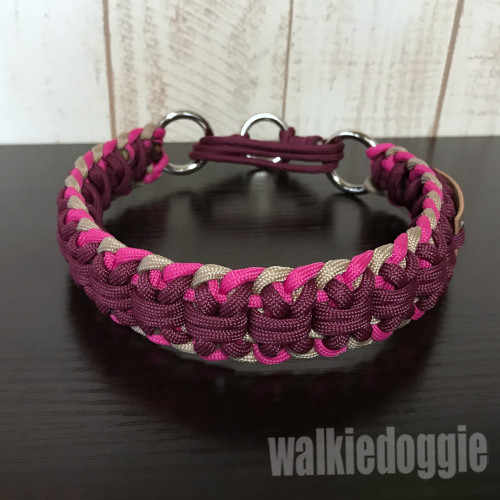 パラコード手編み首輪#131 小型犬〜超大型犬向き ハーフチョーク