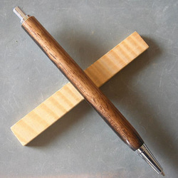 【黒柿】木軸シャープペン　貴重で珍しい素敵な木肌【即日発送】 3枚目の画像