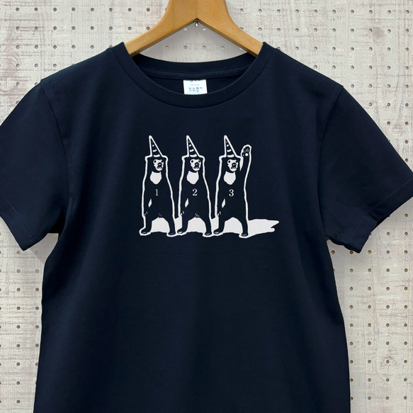 最大3日納期 サーカス マレー熊 Tシャツ ネイビー 紺
