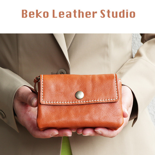 かわいい革の財布/ハンドメイドのコンパクトな財布/miru-ca その他ミニ