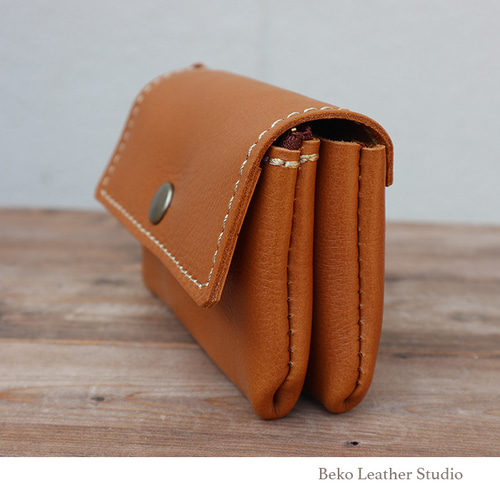 かわいい革の財布/ハンドメイドのコンパクトな財布/miru-ca その他ミニ
