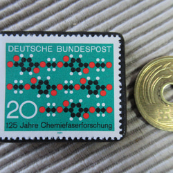 ドイツ　切手ブローチ1259 3枚目の画像