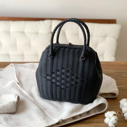 basket bag / square / black 第1張的照片