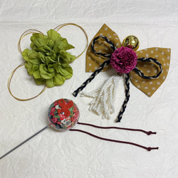 成年禮婚禮日式婚禮髮飾現代高領復古日式結婚工藝擺飾（乾淨漂亮的Hannari）【顏色可換】 第17張的照片