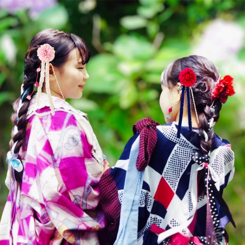 成人式 結婚式 浴衣 髪飾り かんざし 花 白 揺れる 大正ロマン はい 