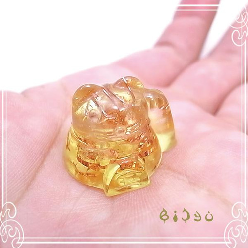 毘殊 招き猫のオルゴナイト《2個セット》 de-15-bj-191cc その他