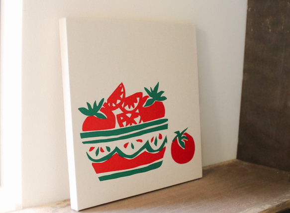 Tomato Bowl ファブリック/アートパネル 2枚目の画像