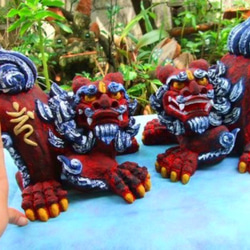 受注製作）「漆喰大型大立シーサー」伝統と現代の調和を目指して