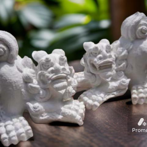 漆喰シーサー① ryukyugama_31930048-2