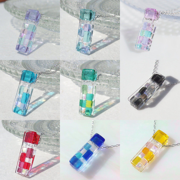 【類型可以選擇！ ] Aurora Glass「Aurora [迷你]」項鍊[棉繩，銀925可用]≪免運費≫ 第2張的照片
