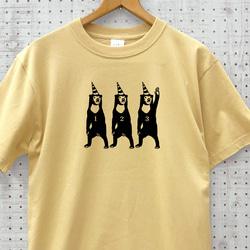 サーカス マレー熊さん メンズ Tシャツ ナチュラル ベージュ tシャツ
